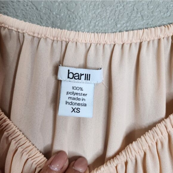 Bar lll Pink Off The Shoulder Ruffle Sleeve Blouse - Picture 5 of 8